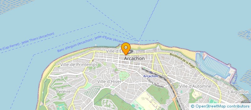 localisation de l'entreprise BLOOMING CAFE  ARCACHON