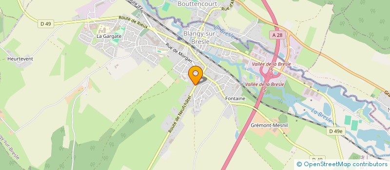 localisation de l'entreprise BLOQUEL MOTOCULTURE  BLANGY-SUR-BRESLE