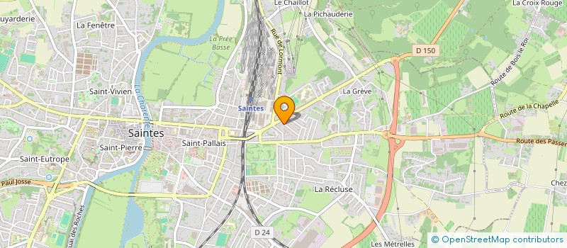 localisation de l'entreprise BLOSSAC INVESTISSEMENT  SAINTES