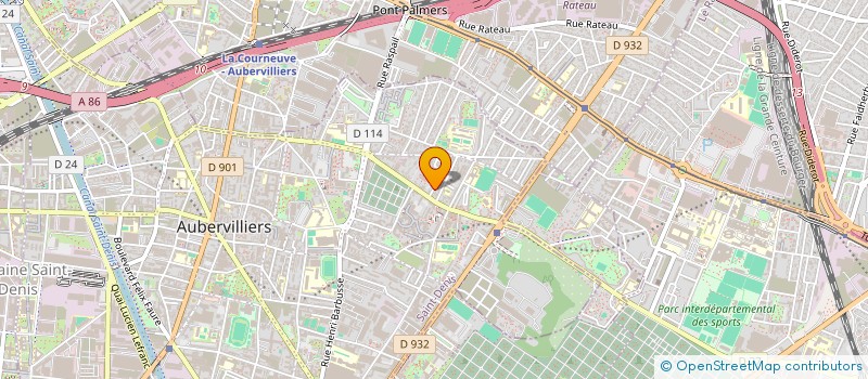 localisation de l'entreprise BLOSSOM ART AGENCY  AUBERVILLIERS