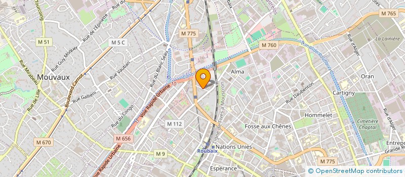 localisation de l'entreprise BLOSSOM CAFE  ROUBAIX