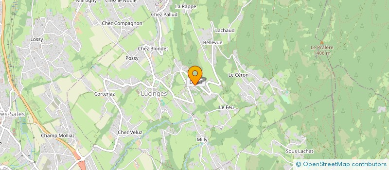 localisation de l'entreprise BLOSSOM CARE à LUCINGES