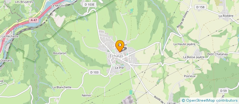 localisation de l'entreprise BLOSSOM RH  ECHALAS