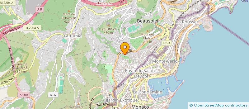 localisation de l'entreprise BLOSSOM YOGA à BEAUSOLEIL