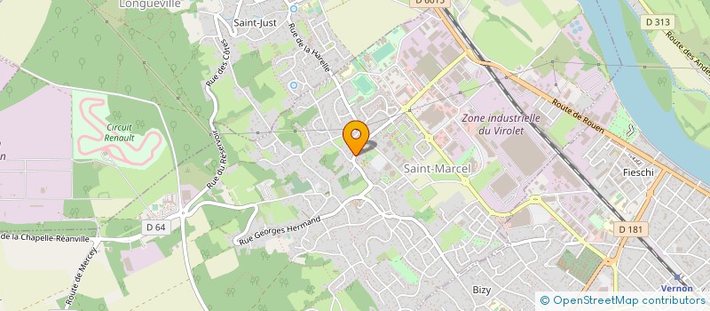 localisation de l'entreprise BLOT  VERNON