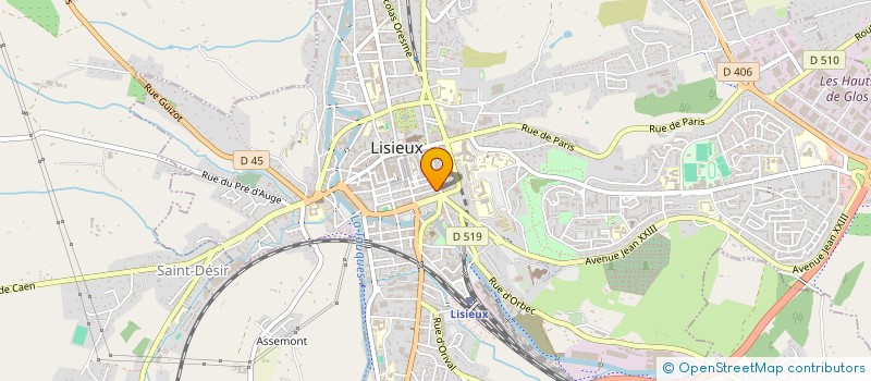 localisation de l'entreprise BLOT  LISIEUX