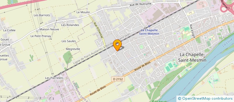 localisation de l'entreprise BLOT HABITAT LOIRET à LA CHAPELLE-SAINT-MESMIN