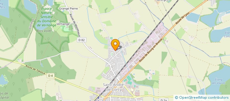 localisation de l'entreprise BLOTECH à SAINT-ANDRE-DE-CORCY