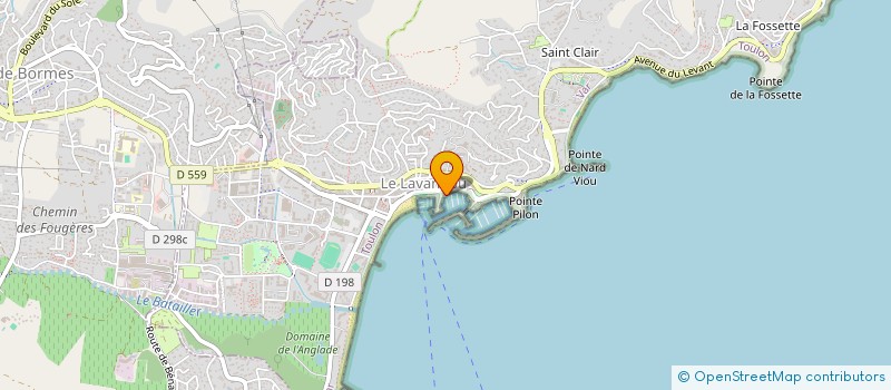 localisation de l'entreprise BLOU à LE LAVANDOU