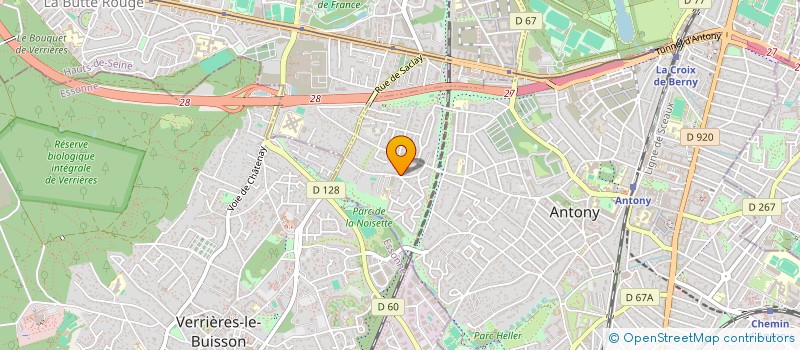 localisation de l'entreprise BLOUERLI à ANTONY