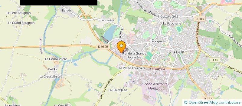 localisation de l'entreprise BLOUIN  POUZAUGES