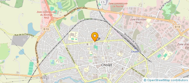 localisation de l'entreprise BLOUIN à CHOLET