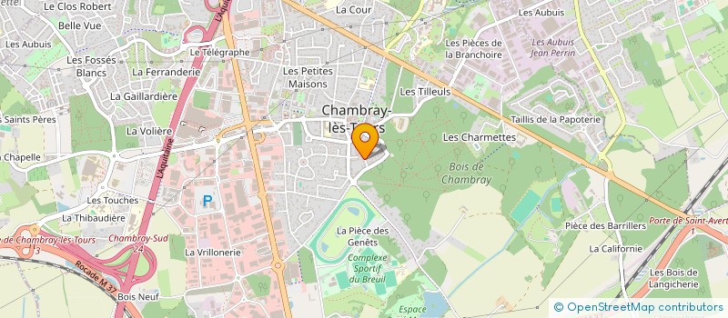 localisation de l'entreprise BLOUIN J.S.V.P.  CHAMBRAY-LES-TOURS