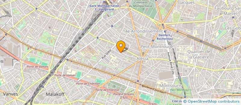 localisation de l'entreprise BLOUSE DENFERT à PARIS