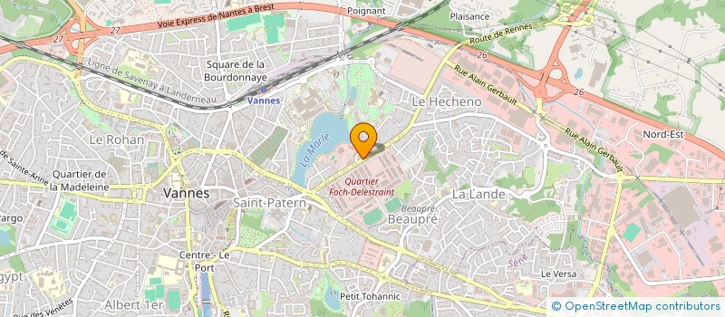 localisation de l'entreprise BLOUSES BLANCHES à VANNES