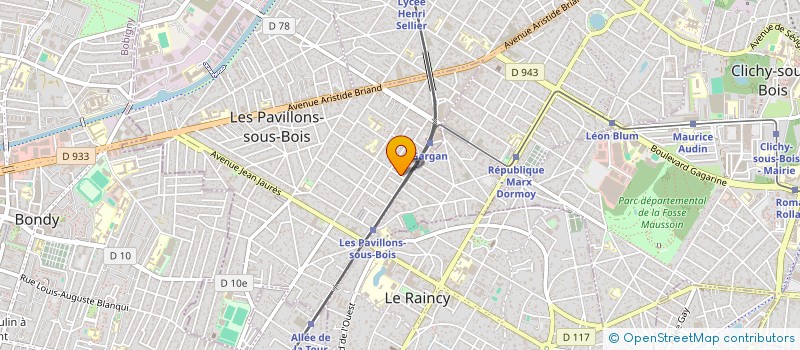 localisation de l'entreprise BLOWUP  LES PAVILLONS-SOUS-BOIS