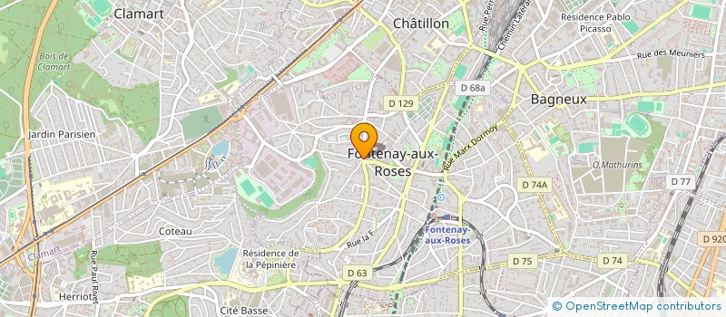 localisation de l'entreprise BLOXX à FONTENAY-AUX-ROSES