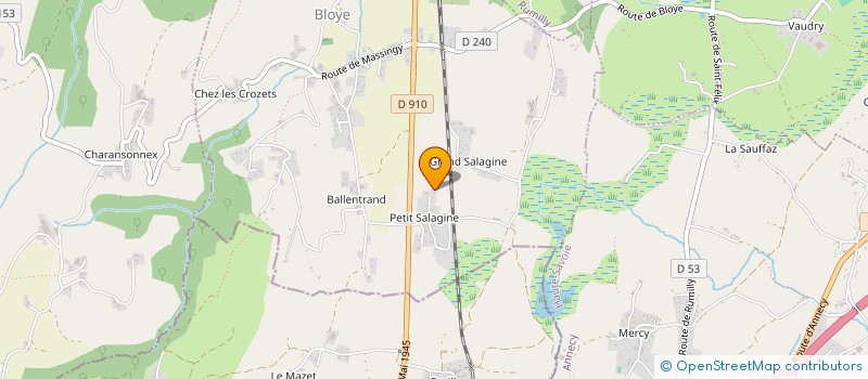 localisation de l'entreprise BLOYE OUVRAGE BOIS  BLOYE