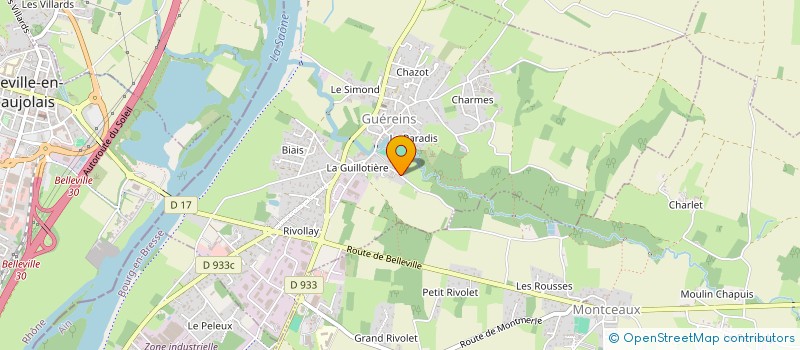 localisation de l'entreprise BLP à ARS-SUR-FORMANS