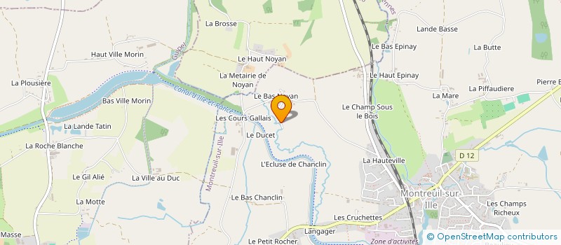 localisation de l'entreprise BLP  MONTREUIL-SUR-ILLE