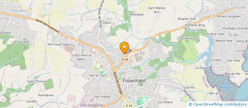 localisation de l'entreprise BLP HOLDING à FOUESNANT