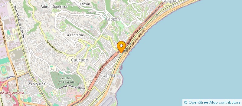 localisation de l'entreprise BLP LITTORAL  NICE