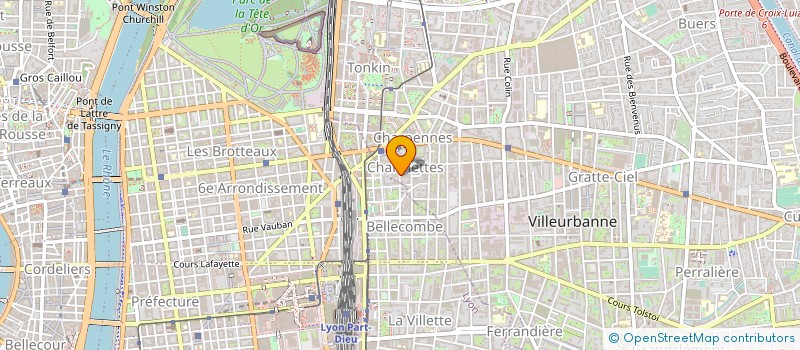 localisation de l'entreprise BLPH BUREAU LYONNAIS PROTECT L HABITAT  VILLEURBANNE