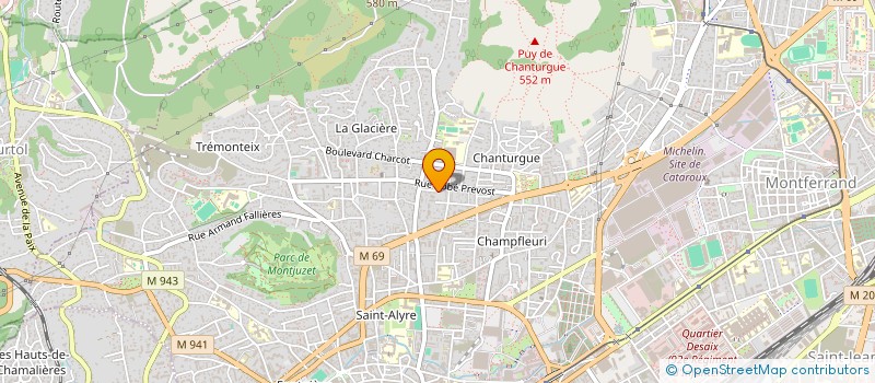 localisation de l'entreprise BLR à CLERMONT-FERRAND