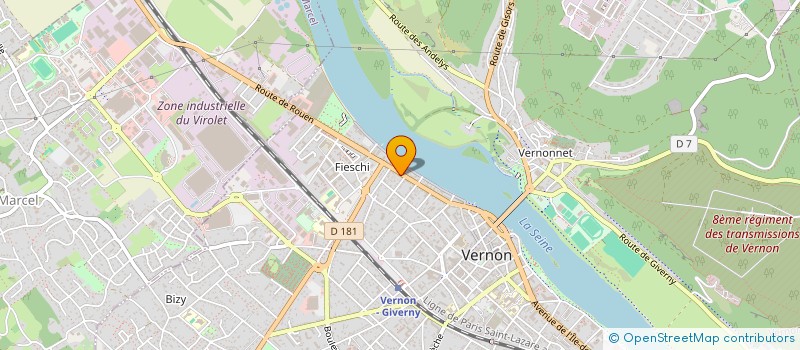 localisation de l'entreprise BLR  VERNON