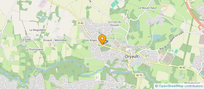 localisation de l'entreprise BLR IMMO à ORVAULT