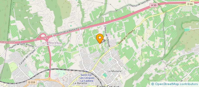 localisation de l'entreprise BLR INTERNATIONAL à SAINT-CYR-SUR-MER