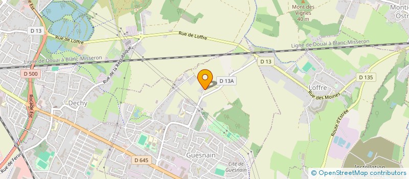 localisation de l'entreprise BLR MUSIC  GUESNAIN