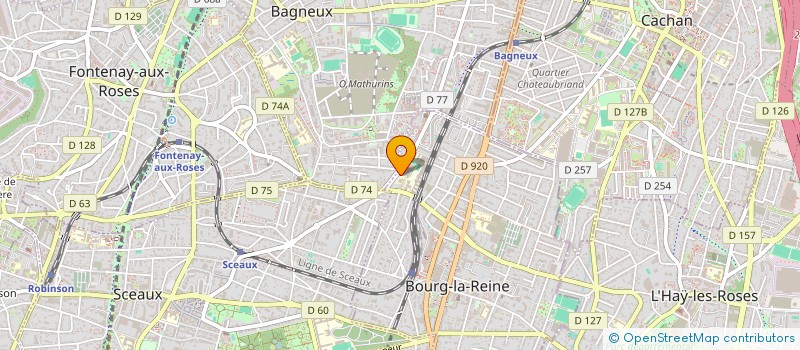 localisation de l'entreprise BLR92 - LE CLUB DE FLEURET DES HAUTS-DE-SEINE à BOURG-LA-REINE