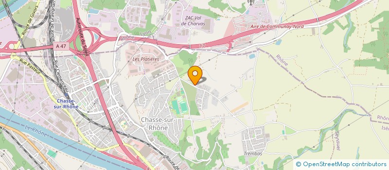 localisation de l'entreprise BLRS  CHASSE-SUR-RHONE