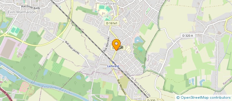 localisation de l'entreprise BLRW  LEFOREST