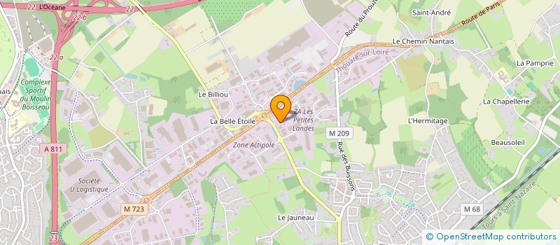 localisation de l'entreprise BLS à THOUARE-SUR-LOIRE