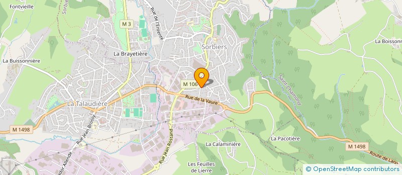 localisation de l'entreprise BLS à SORBIERS