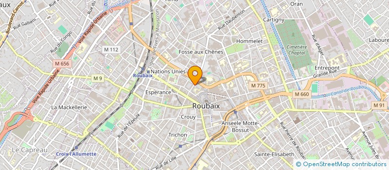 localisation de l'entreprise BLS à ROUBAIX