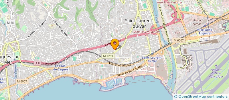 localisation de l'entreprise BLS CONFORT à SAINT-LAURENT-DU-VAR