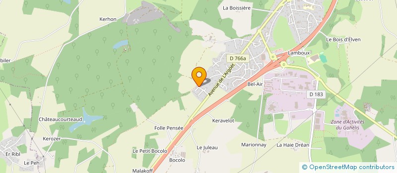 localisation de l'entreprise BLS CONSEIL ESPACES LUDIQUES à ELVEN