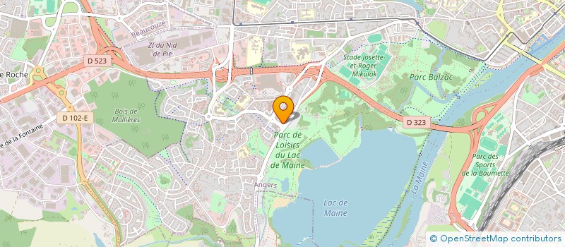 localisation de l'entreprise BLS INFORMATIQUE à ANGERS