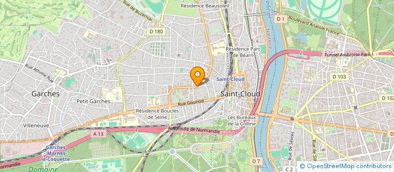localisation de l'entreprise BLS SAVIER à SAINT-CLOUD