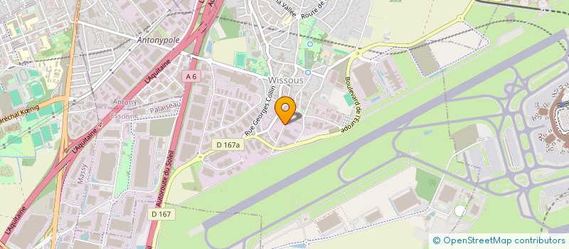 localisation de l'entreprise BLT à WISSOUS