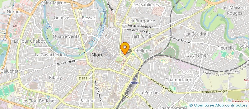 localisation de l'entreprise BLT  NIORT