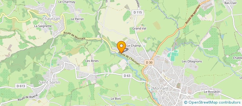 localisation de l'entreprise BLT  MORNANT