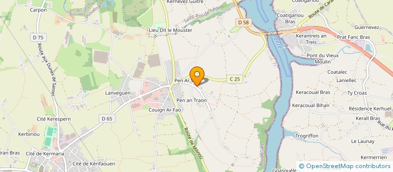 localisation de l'entreprise BLT  PLOUVORN