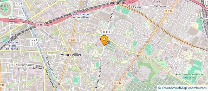 localisation de l'entreprise BLT EXPRESS à AUBERVILLIERS