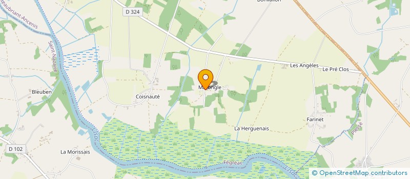 localisation de l'entreprise BLT PEINTURE  FEGREAC