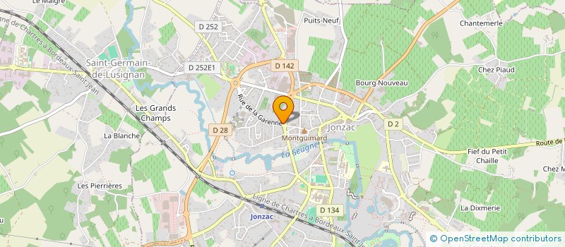 localisation de l'entreprise BLTP IMMOBILIER  JONZAC