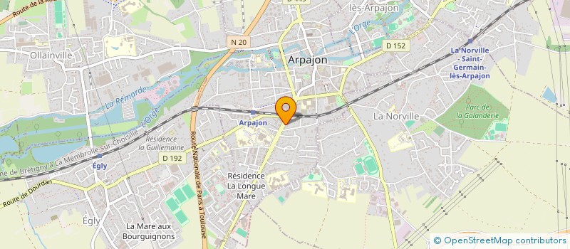 localisation de l'entreprise BLU à ARPAJON